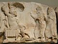 Official receiving Visitors, Xanthos, Nereid Monument, Frieze II, Block 879