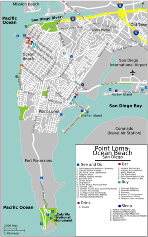 Pointloma oceanbeach map