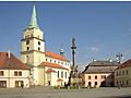 Rokycany CZ Our Lady of the Snow church and Marian column 0589