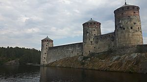 Savonlinna on lake Saimaa