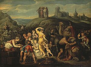 Simon de Vos - The Israelites after Crossing the Red Sea - WGA25334