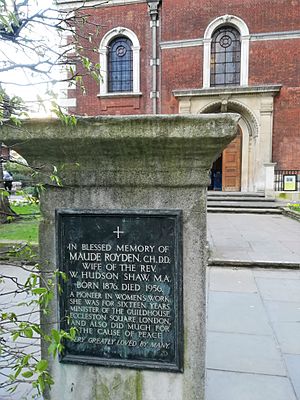 St Botolph-without-Bishopsgate (Maude Royden)