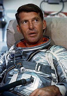 Wally Schirra during training before Mercury-Atlas 8 mission