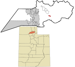 Location in Weber County and the state of Utah