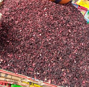 Zobo leaf seller