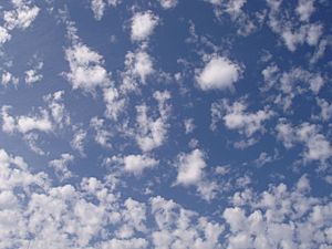 Altocumulus cloud