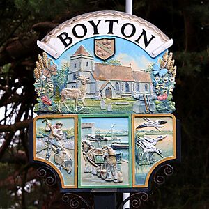 Boyton village sign