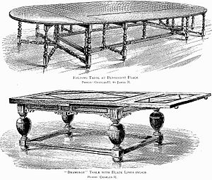 Folding and Drawing Table