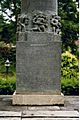 Garuda pillar with Old Kannada inscription dated 1220 A.D of Kuvara Lakshma, a body guard of Hoysala King Veera Ballala II