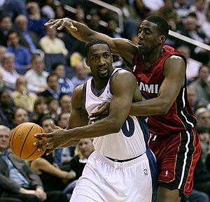 Gilbert Arenas and Eddie Jones