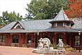 Historic train depot in downtown Burlington