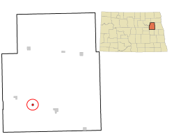 Location of Pekin, North Dakota