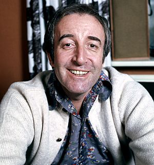 Peter Sellers at home in Belgravia, London, 1973