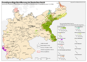 Sprachen Deutsches Reich 1900