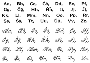 Alfabeto de Esperanto