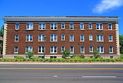 Apartment building along Franklin Avenue