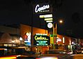 Canter's Deli at night (exterior)