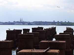 Elizabeth across Newark Bay