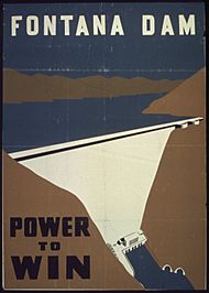 FONTANA DAM. POWER TO WIN - NARA - 515881