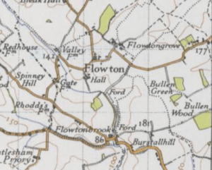 Flowton Historical Map