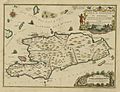 Map of Hispaniola