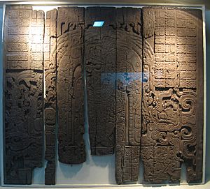 Tikal Temple IV lintel, cropped