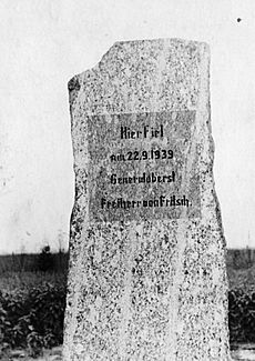 Werner von Fritsch Tombstone (1939)