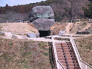 Asuka Ishibutai Kofun front