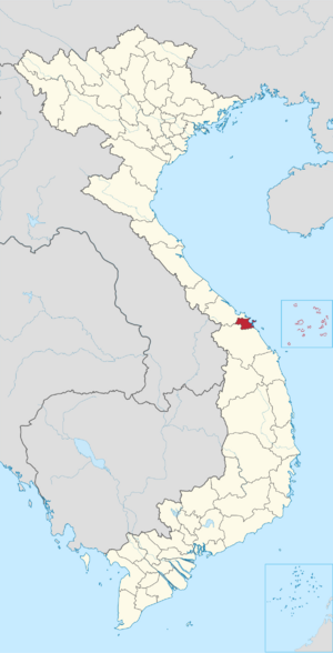 Location of Da Nang