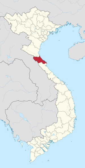 Location of Hà Tĩnh within Vietnam