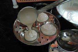 Idli Batter to Making Plate