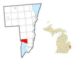 Location within St. Clair County