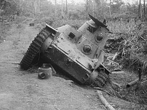 Japanese type 95 tank at Milne Bay