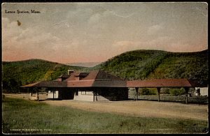 Lenox station postcard