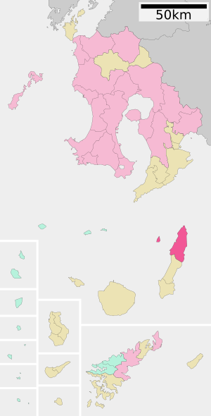 Location of Nishinoomote