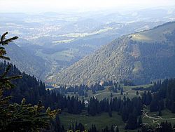 Oberstaufen from Nagelfluhkette NB