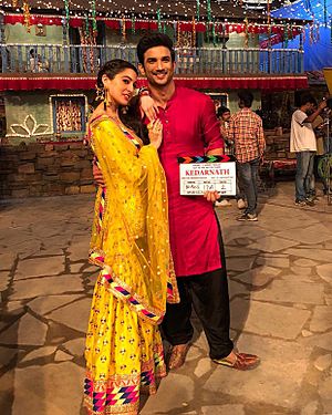 SSR & Sara Ali Khan in Kedarnath