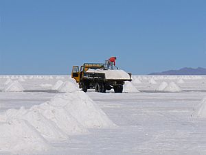 Salt production Uyuni