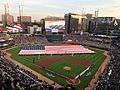 A photograph of a baseball diamond