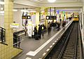 U-Bahnhof Berlin Friedrichstraße vom südlichen Zwischengeschoss