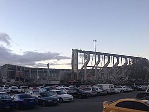 Burswood Dome demolition.