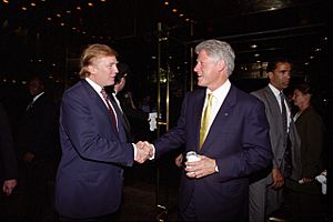 Donald Trump and Bill Clinton