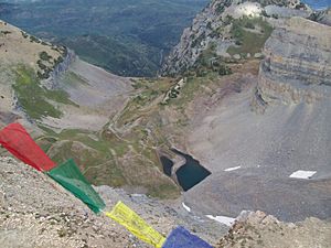 Emerald Lake from above