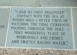 Inscription of Rachel Carson sculpture