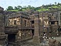 Kailasa temple overview, Ellora