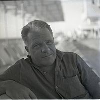 Lawrence Durrell during his visit to Israel in 1962