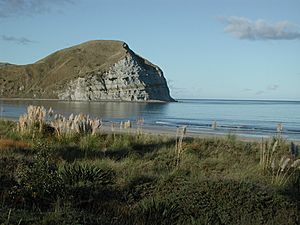 Mahia Beach in the morning