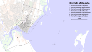 Map Districts of Maputo