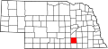 State map highlighting Clay County