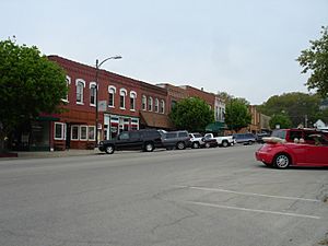 Buildings in the city's business district